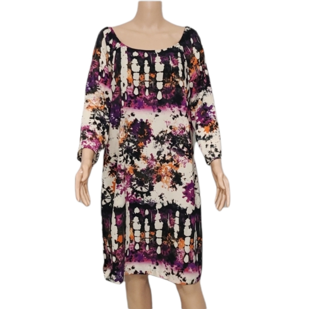 BEIGE BY ECI DRESS OR TUNIC‎ 3/4 SLEEVE SIZE 14